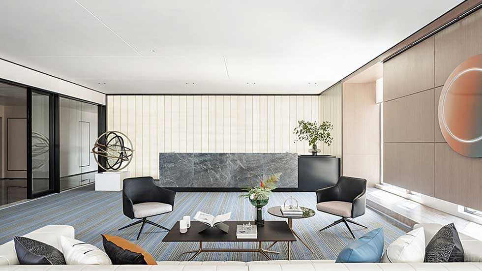 簡約風(fēng)格辦公室前廳裝修圖