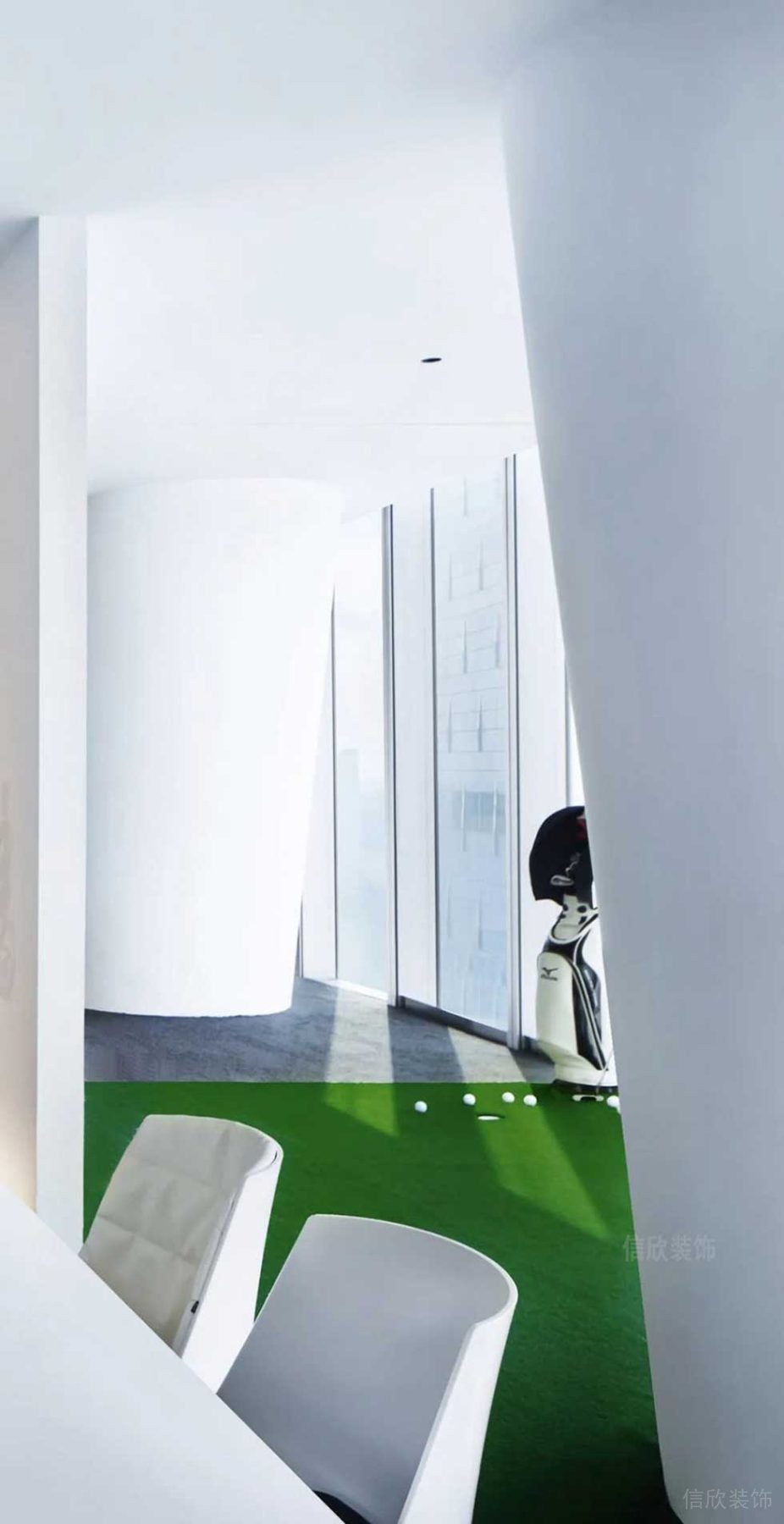 簡約風(fēng)格辦公室休閑活動廳設(shè)計圖