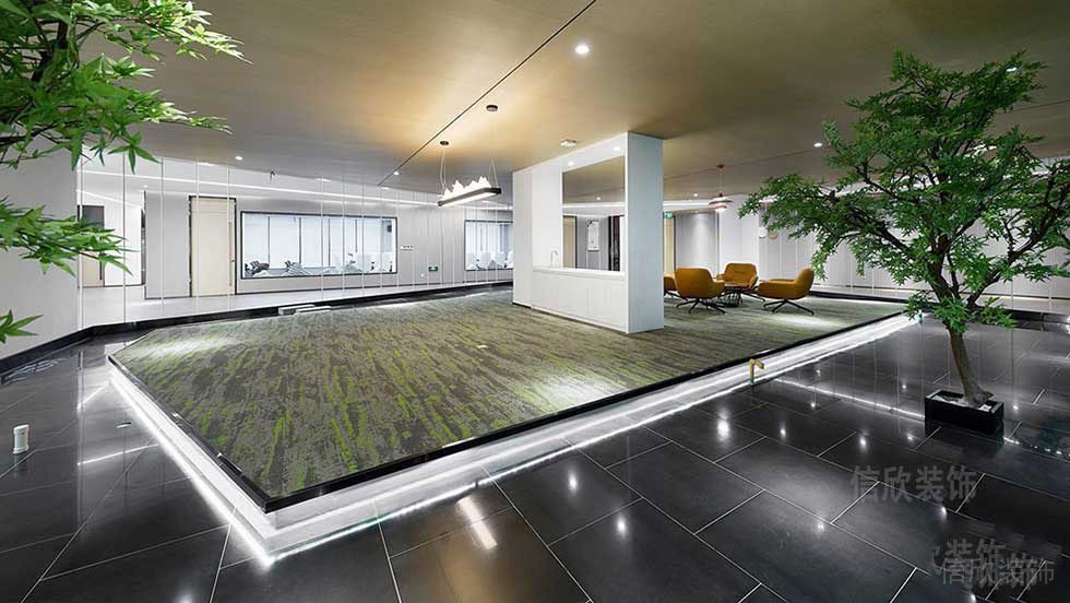 簡約風(fēng)格辦公室休閑廳設(shè)計圖