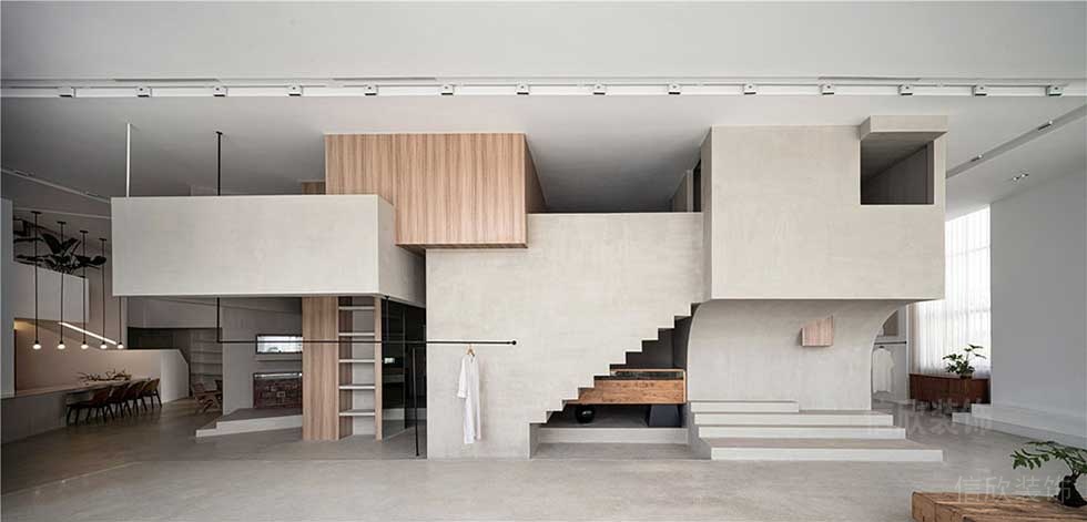 簡約風(fēng)格辦公室一層多功能休閑陳列廳裝修圖