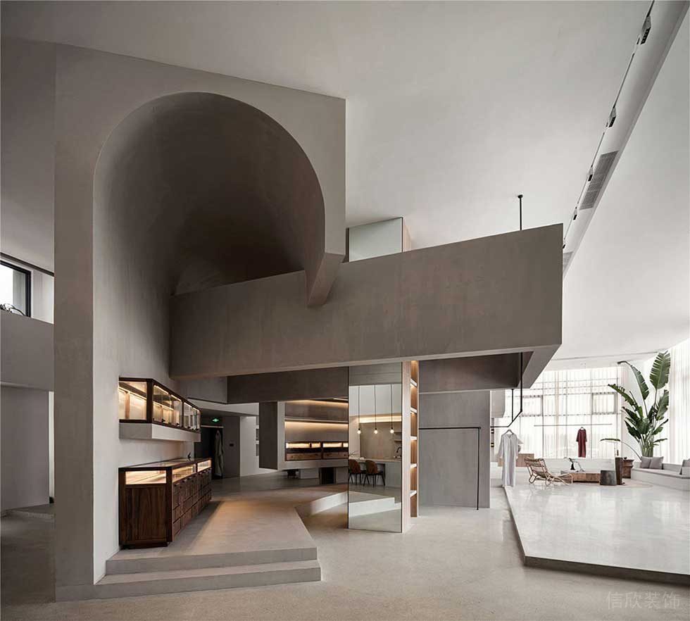 簡約風(fēng)格辦公室一層多功能休閑廳裝修圖