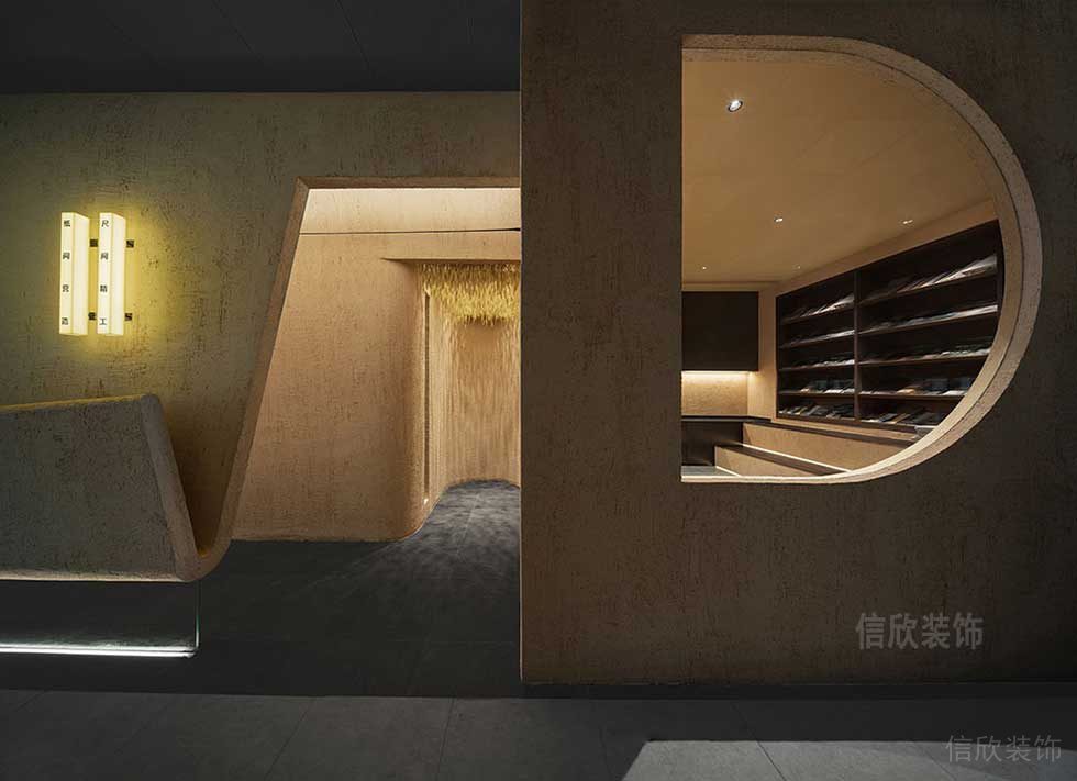 簡(jiǎn)約風(fēng)格辦公室資料樣板陳列室過道空間設(shè)計(jì)圖