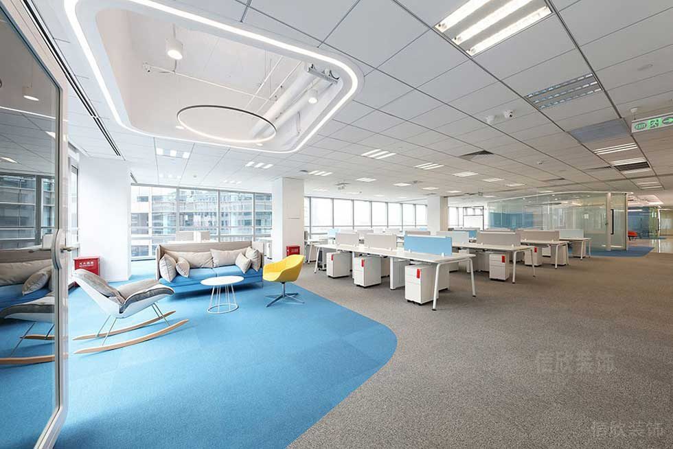 簡約風(fēng)格企業(yè)公司辦公大廳效果圖