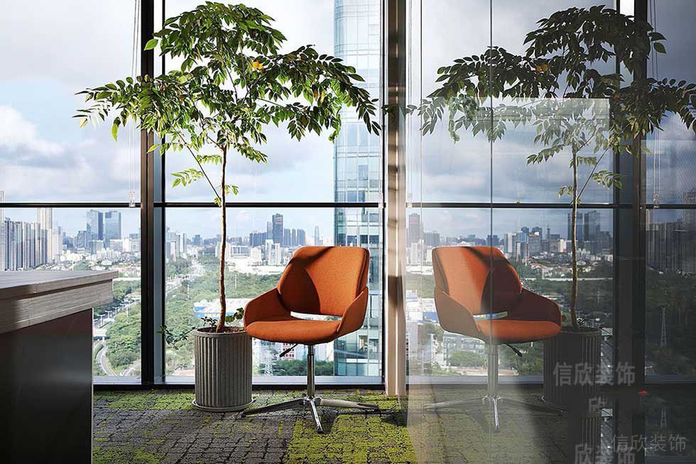 簡約風(fēng)格商務(wù)辦公空間休息區(qū)效果圖