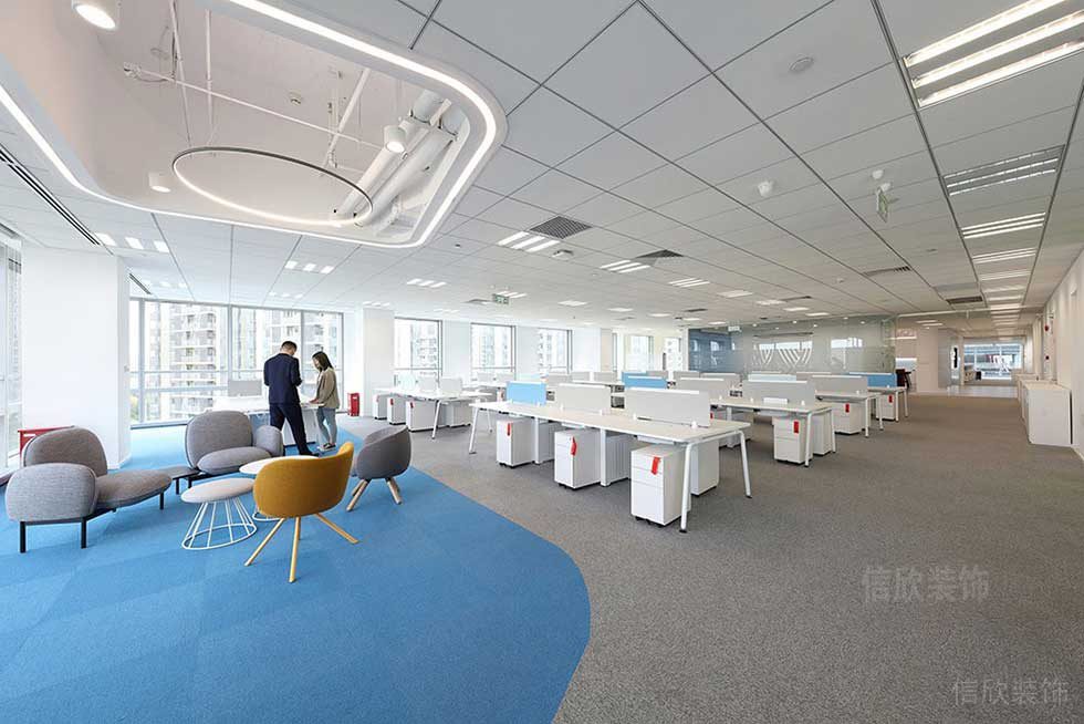 簡約風(fēng)格商務(wù)公司辦公大廳效果圖