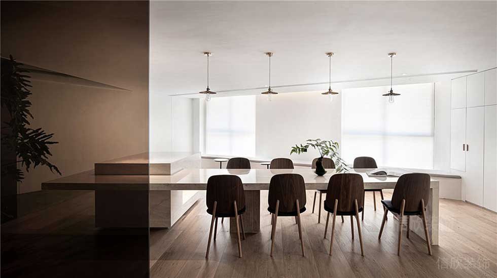 簡(jiǎn)約風(fēng)格商務(wù)公司會(huì)議室空間裝修圖