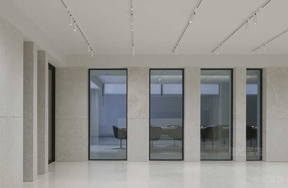 簡(jiǎn)約風(fēng)格公司案例會(huì)議室過道效果圖