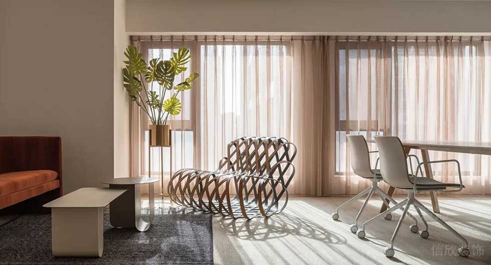 簡(jiǎn)約風(fēng)格公司案例經(jīng)理辦公室休閑接待區(qū)裝修圖