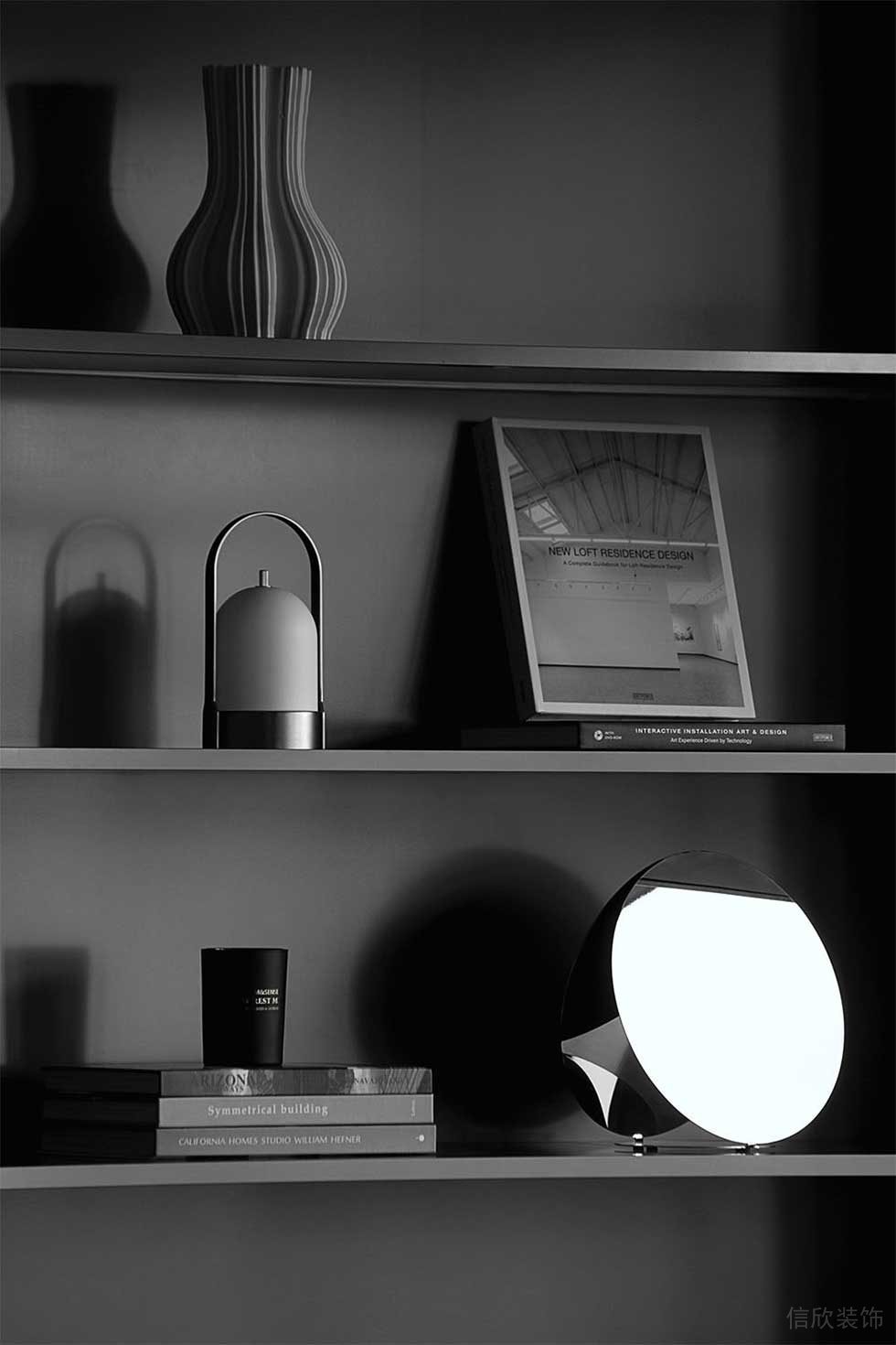 簡(jiǎn)約風(fēng)格公司經(jīng)理辦公室裝飾陳列柜效果圖