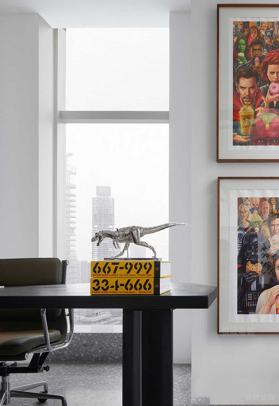 簡(jiǎn)約風(fēng)格公司經(jīng)理辦公室裝修圖