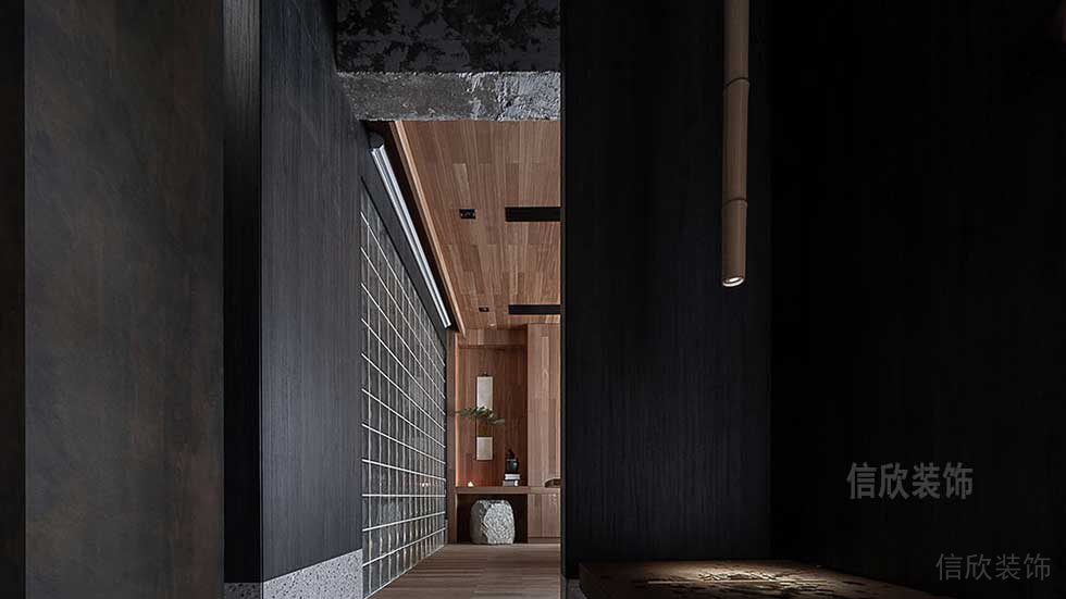 簡約風格藝術(shù)機構(gòu)辦公室走廊效果圖