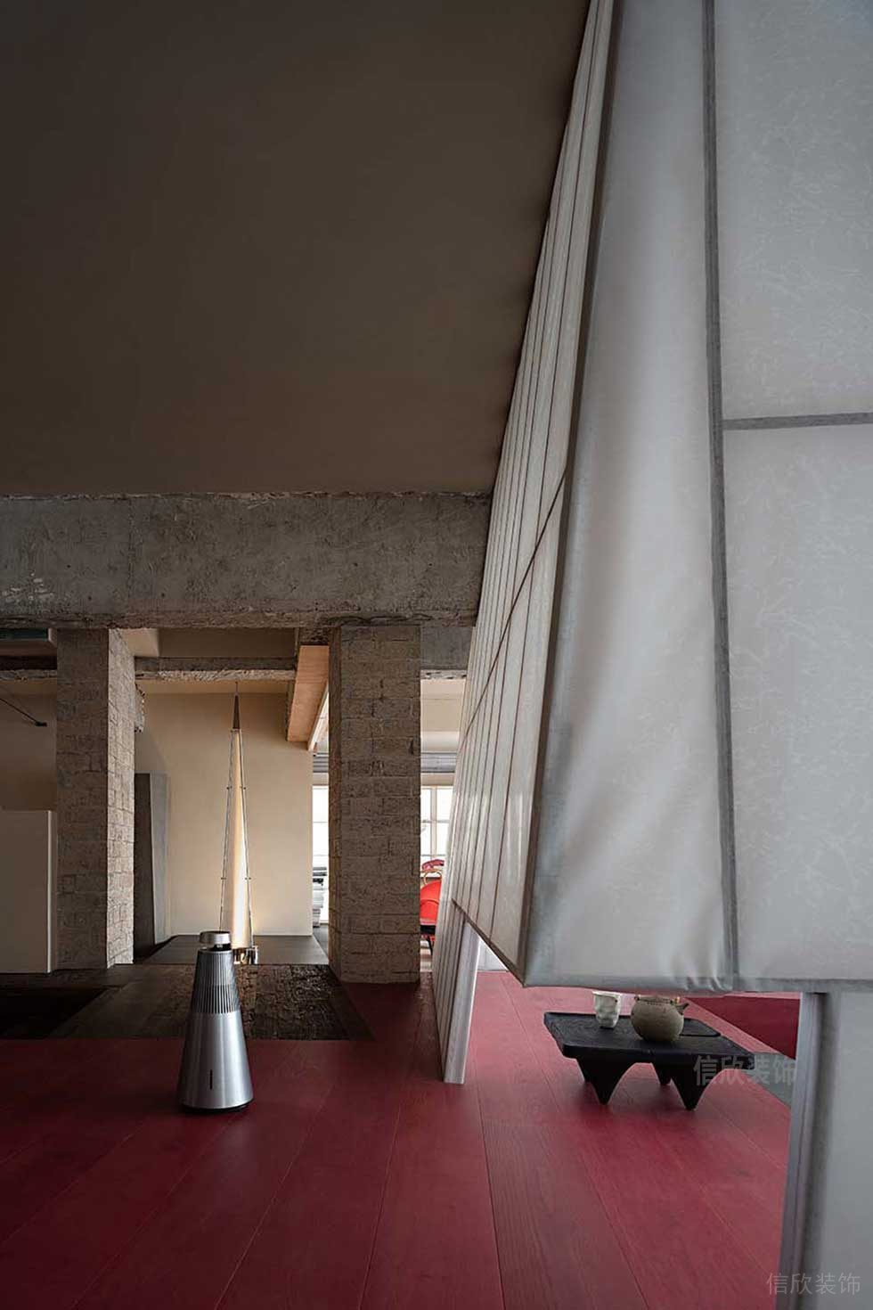 簡約工業(yè)風(fēng)辦公室裝修工程休閑廳設(shè)計(jì)圖