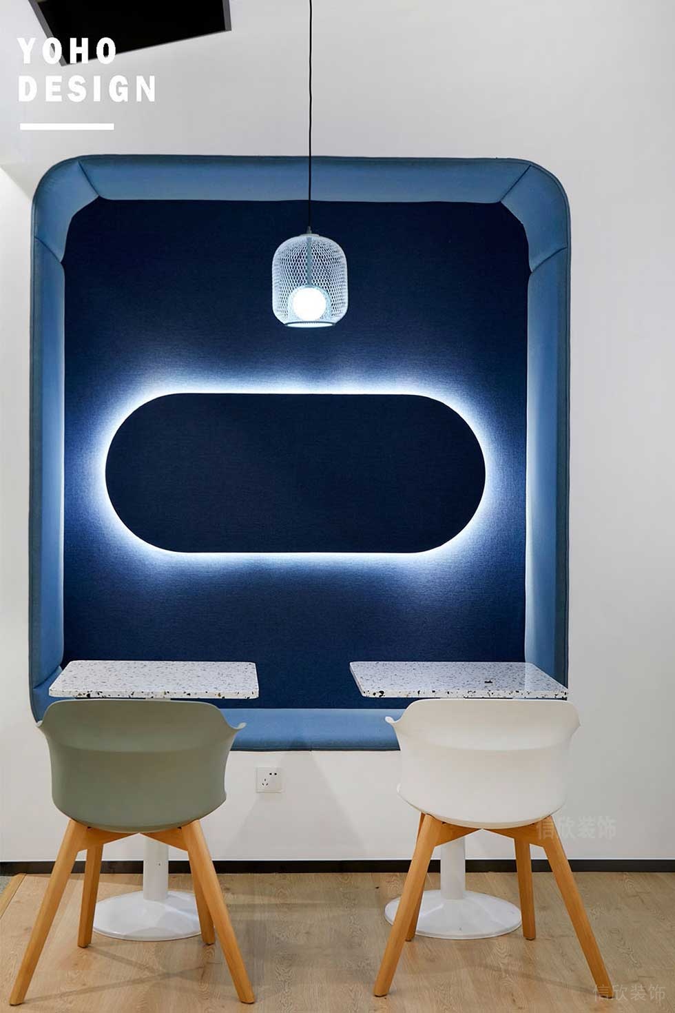 現(xiàn)代北歐風辦公室休閑洽談區(qū)效果圖