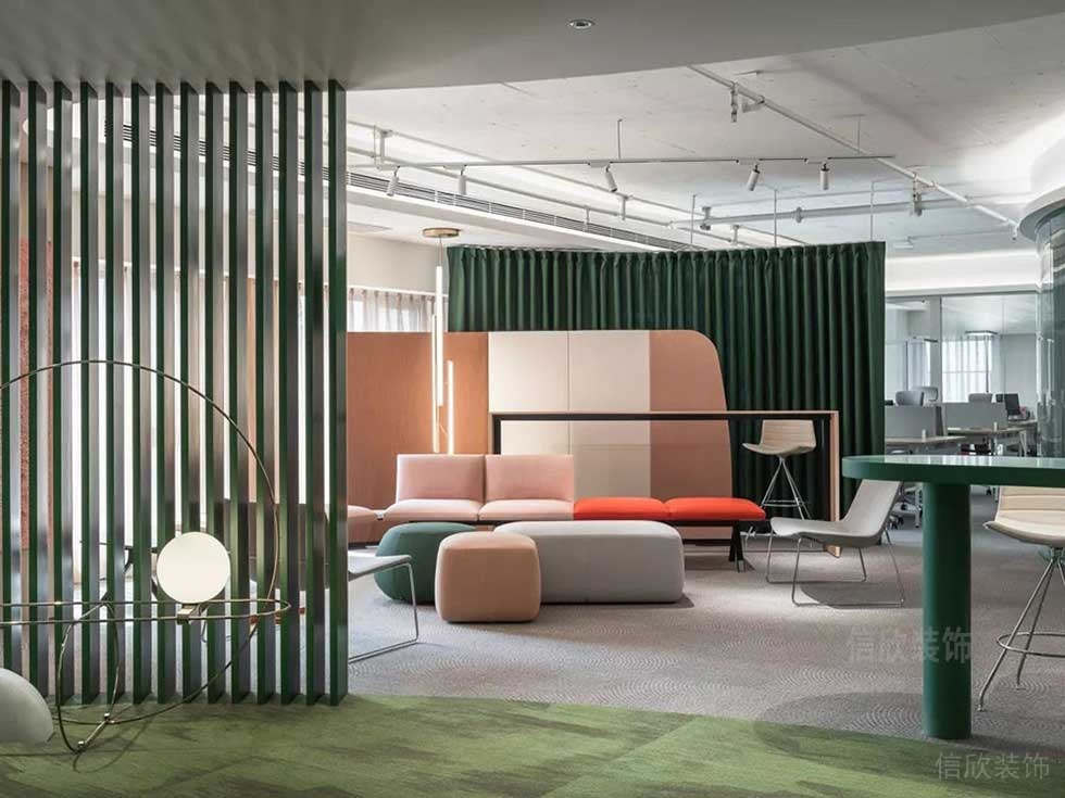 現(xiàn)代北歐風辦公室休閑廳設計圖