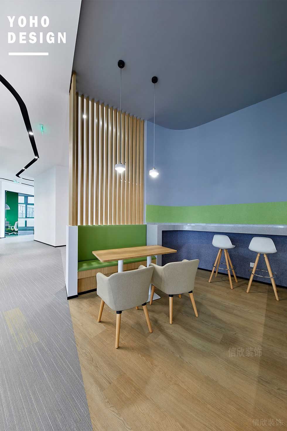 現(xiàn)代北歐風商務辦公空間休閑洽談區(qū)效果圖