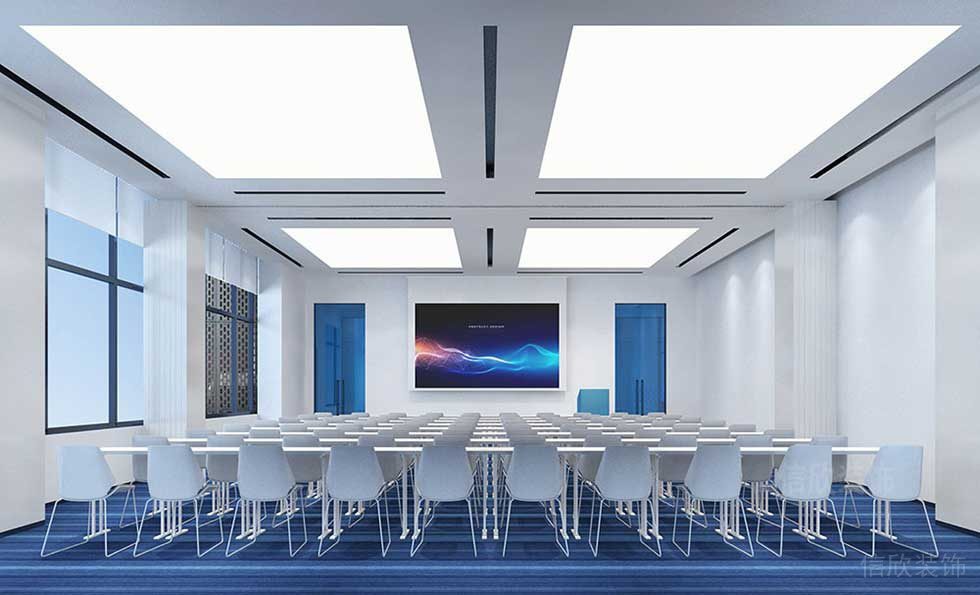 現(xiàn)代風(fēng)格辦公空間案例培訓(xùn)室效果圖