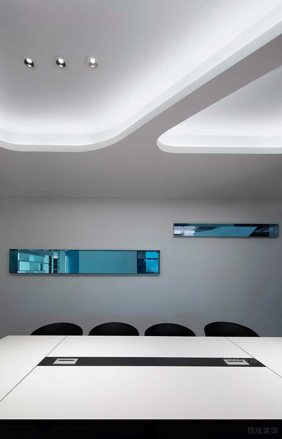 現(xiàn)代風(fēng)格辦公空間商務(wù)會(huì)議室效果圖