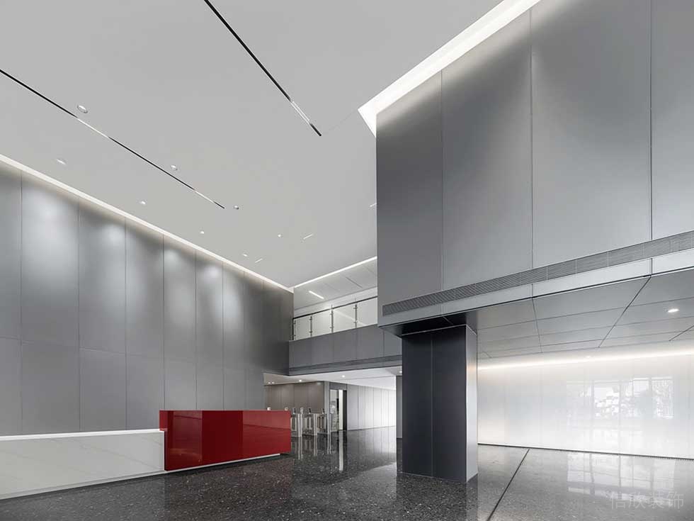 現(xiàn)代風(fēng)格辦公室大堂空間裝修圖