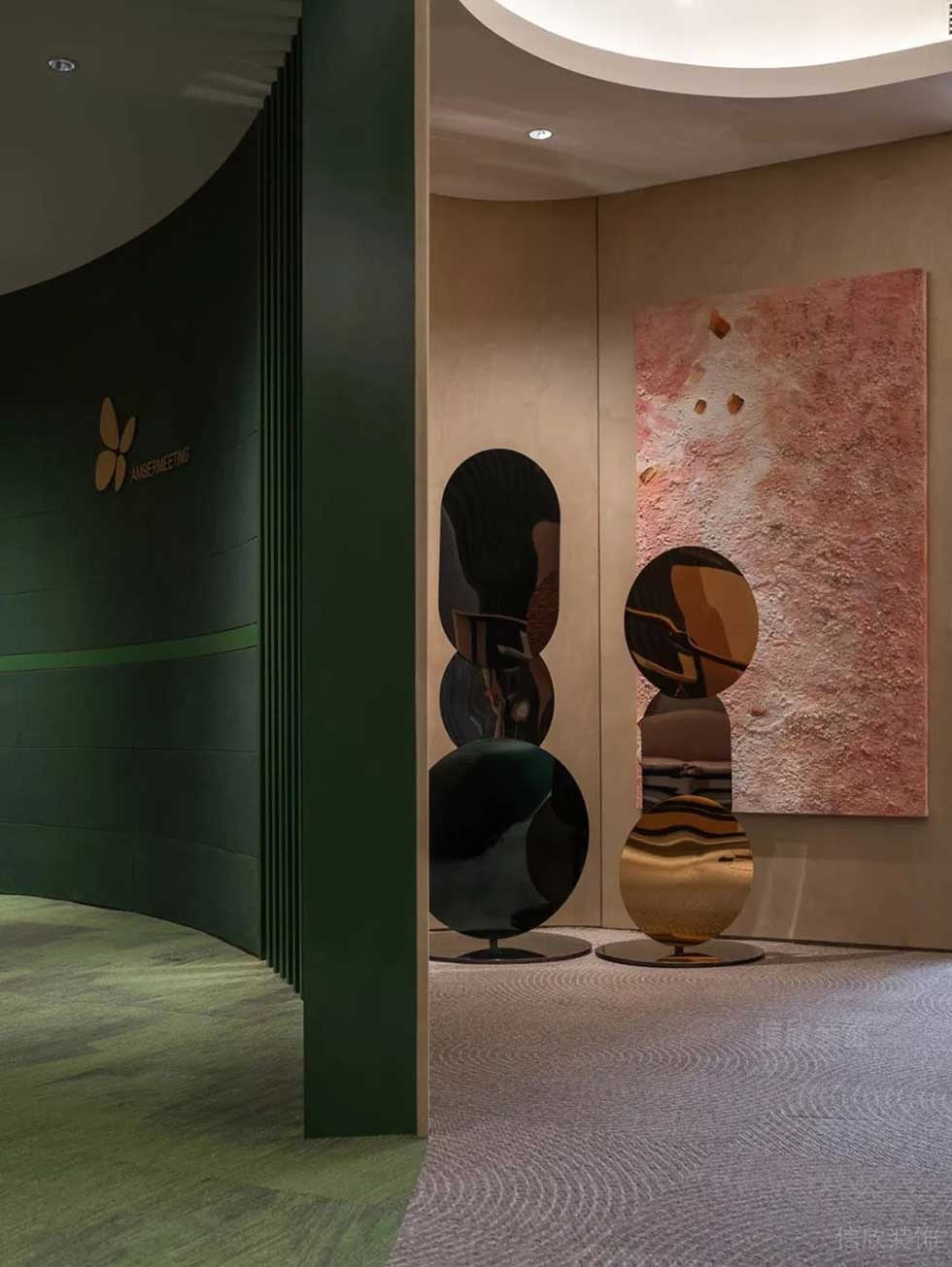 現(xiàn)代風(fēng)格辦公室過道空間藝術(shù)陳設(shè)效果圖