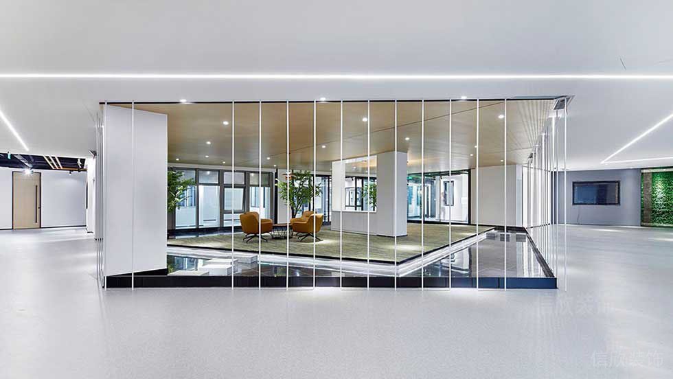 現(xiàn)代風(fēng)格辦公室中庭休閑區(qū)效果圖