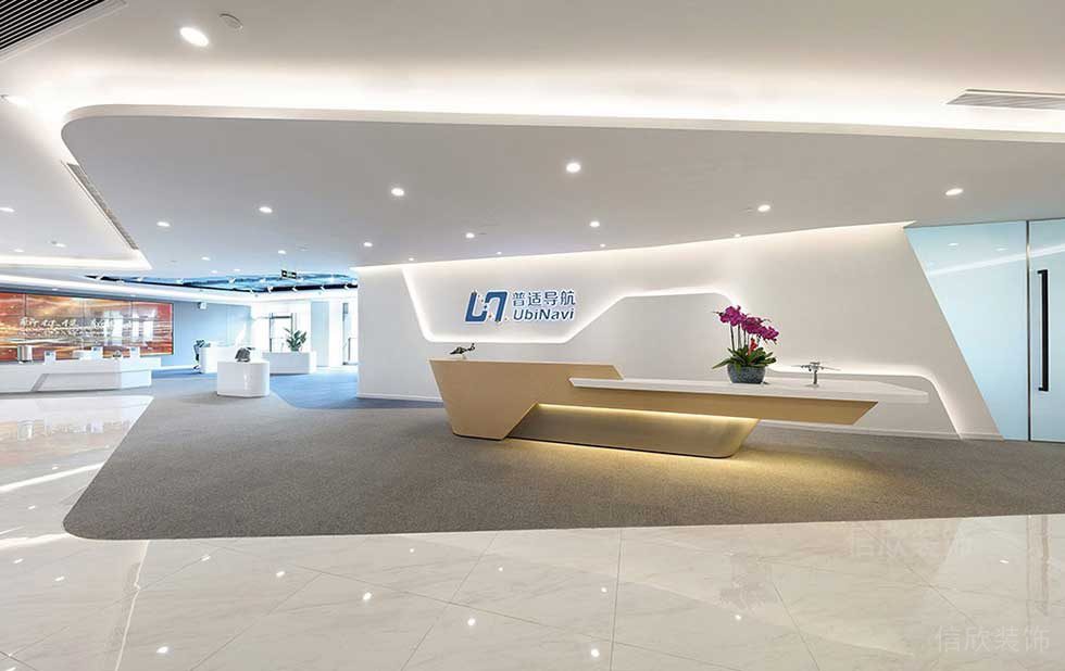 現(xiàn)代風(fēng)格辦公室裝修工程大堂效果圖