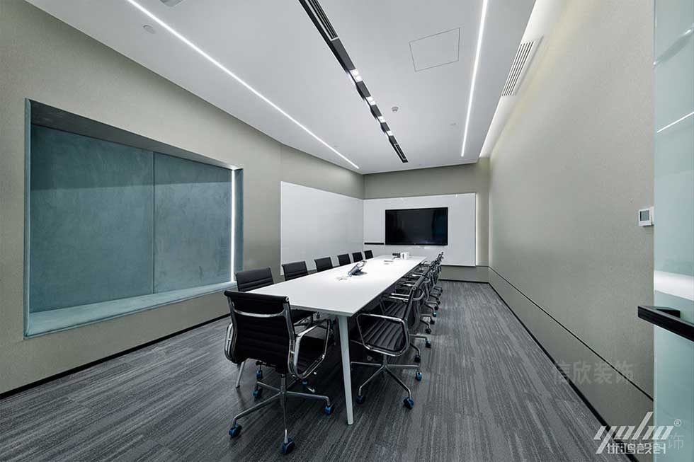 現(xiàn)代風(fēng)格商務(wù)辦公空間會(huì)議室效果圖