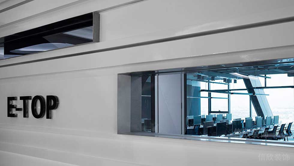 現(xiàn)代風(fēng)格商務(wù)辦公室過(guò)道空間效果圖