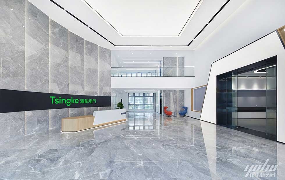 現(xiàn)代風(fēng)格商業(yè)機(jī)構(gòu)辦公空間大堂效果圖