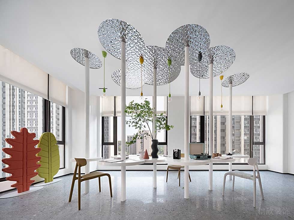 現(xiàn)代風(fēng)格藝術(shù)機(jī)構(gòu)公司特色辦公區(qū)效果圖