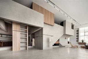 現(xiàn)代簡約風(fēng)格辦公空間多功能展廳效果圖