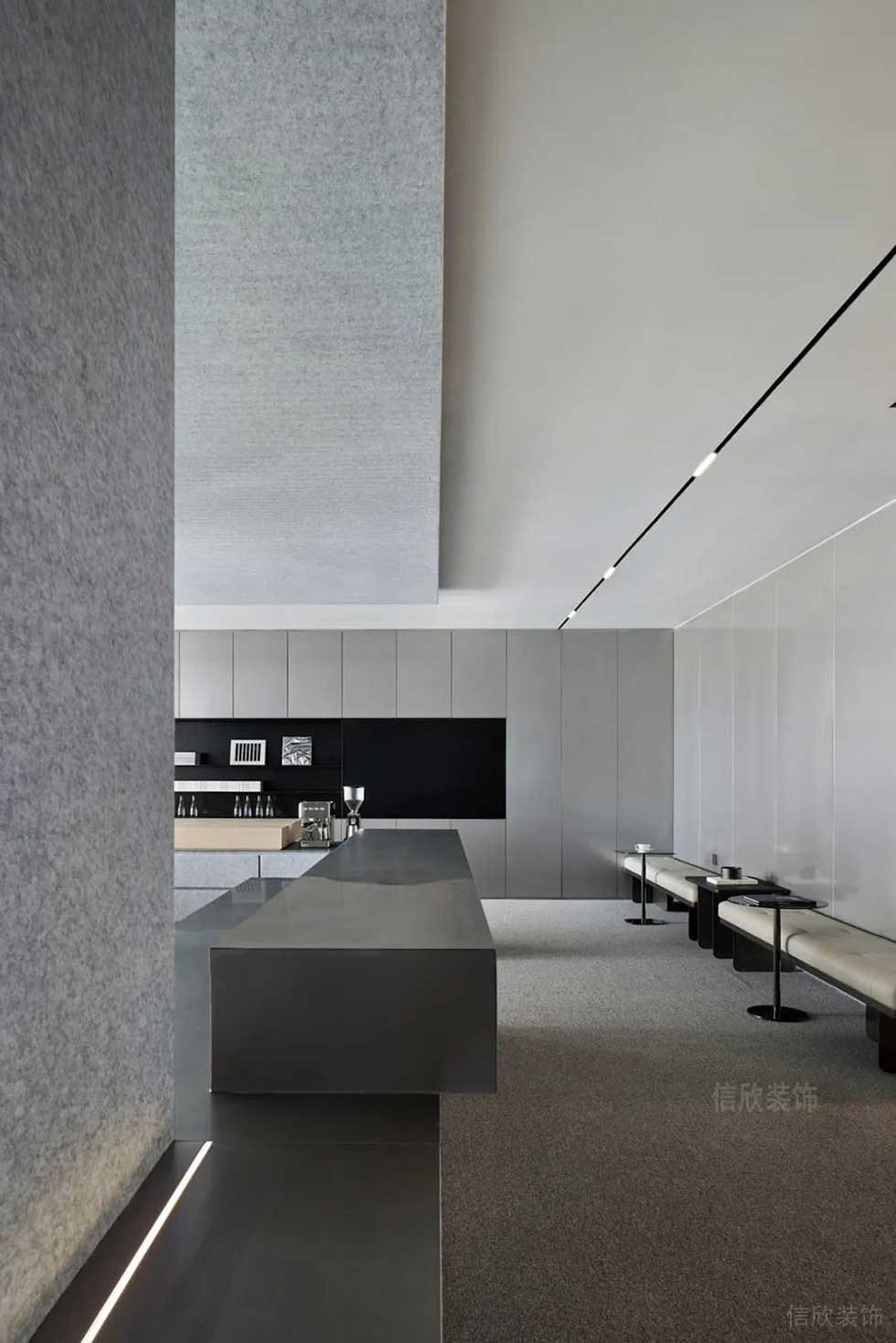 現(xiàn)代簡(jiǎn)約風(fēng)格辦公空間水吧休閑廳裝修圖