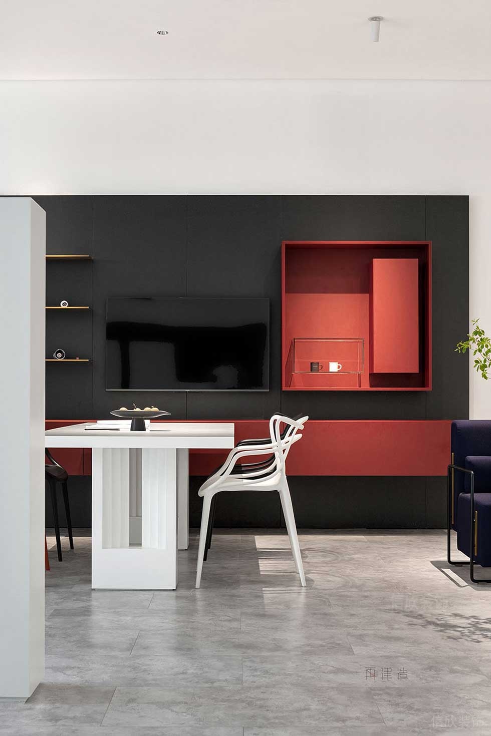 現(xiàn)代簡約風格辦公空間商務(wù)洽談區(qū)效果圖