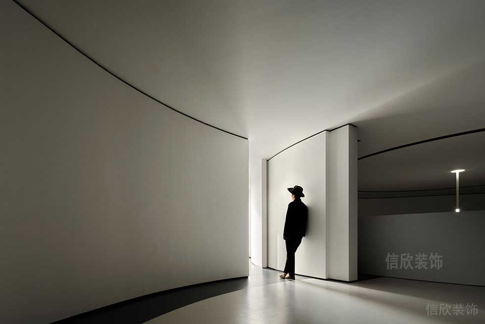 現(xiàn)代簡(jiǎn)約風(fēng)格辦公室廊廳空間效果圖