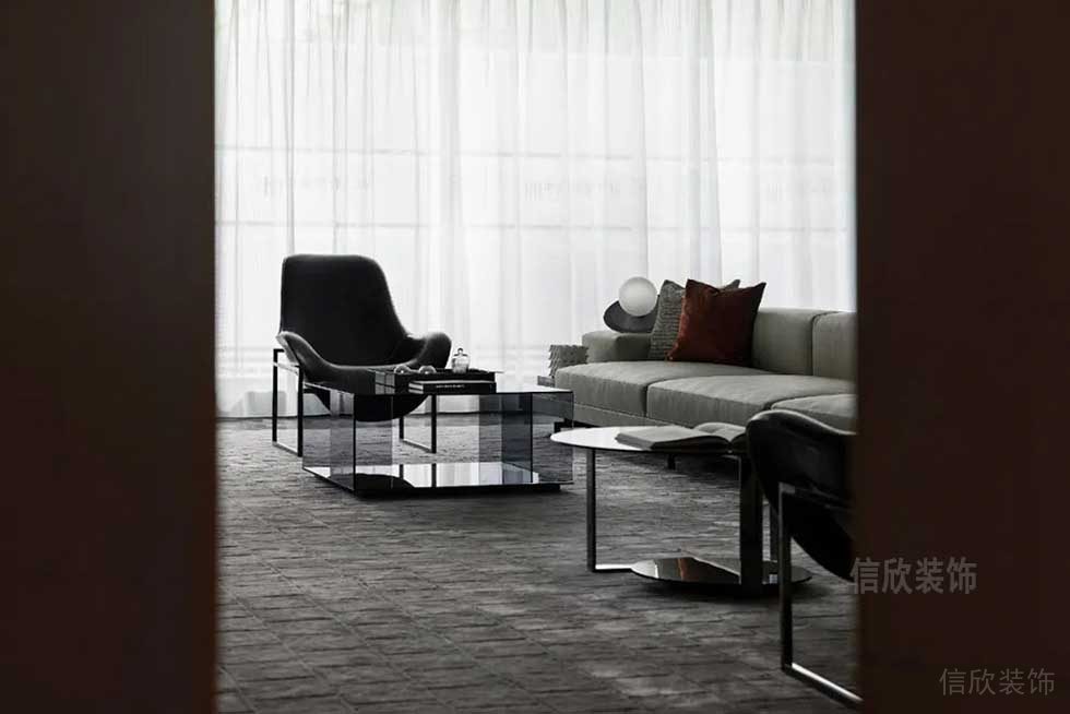 現(xiàn)代簡約風格辦公室裝修工程貴賓接待室效果圖