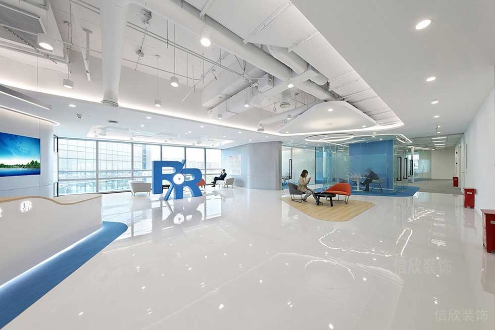 現(xiàn)代簡約風(fēng)格企業(yè)辦公室大堂裝修圖