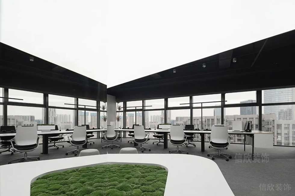 現(xiàn)代簡約風(fēng)格企業(yè)公司辦公區(qū)效果圖