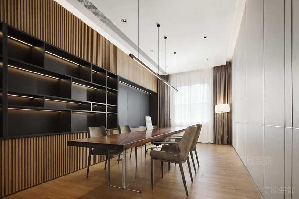 現(xiàn)代簡約風(fēng)格商務(wù)公司會議室效果圖