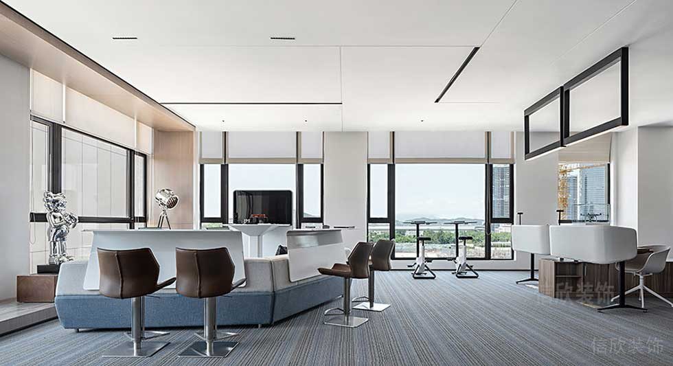 現(xiàn)代簡約風(fēng)格商業(yè)機(jī)構(gòu)公司休閑活動廳效果圖