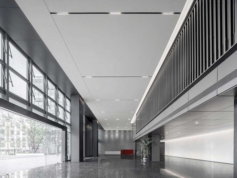 現(xiàn)代簡(jiǎn)約風(fēng)格公司大堂空間效果圖