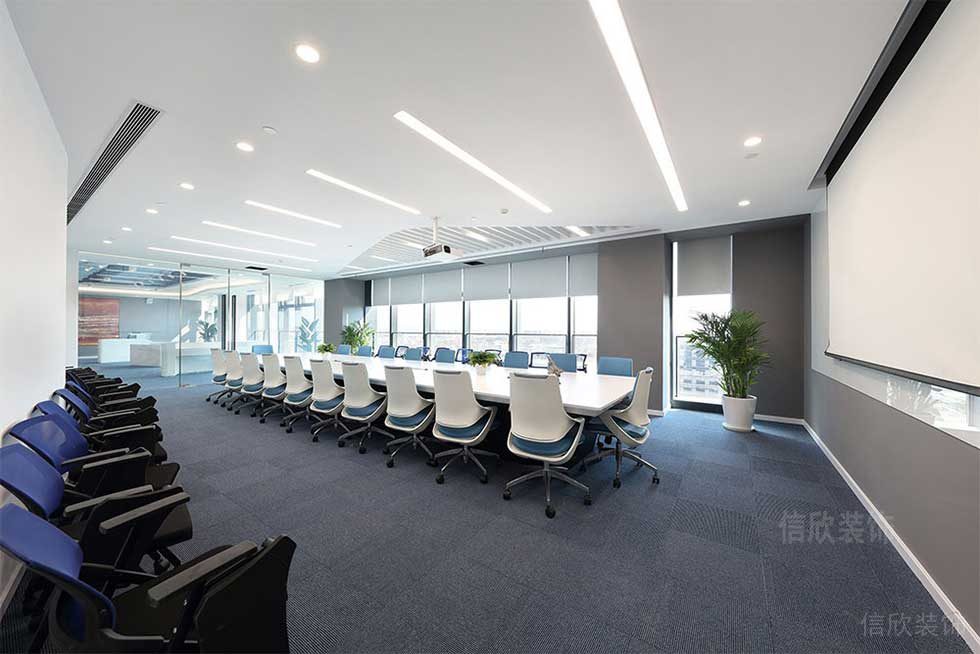 現(xiàn)代簡約風(fēng)格公司空間商務(wù)會議室裝修圖
