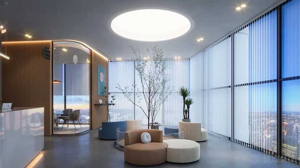 現(xiàn)代簡(jiǎn)約風(fēng)格公司前廳等候區(qū)效果圖