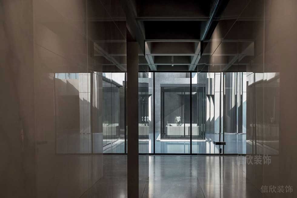 現(xiàn)代簡(jiǎn)約風(fēng)格公司走廊空間效果圖