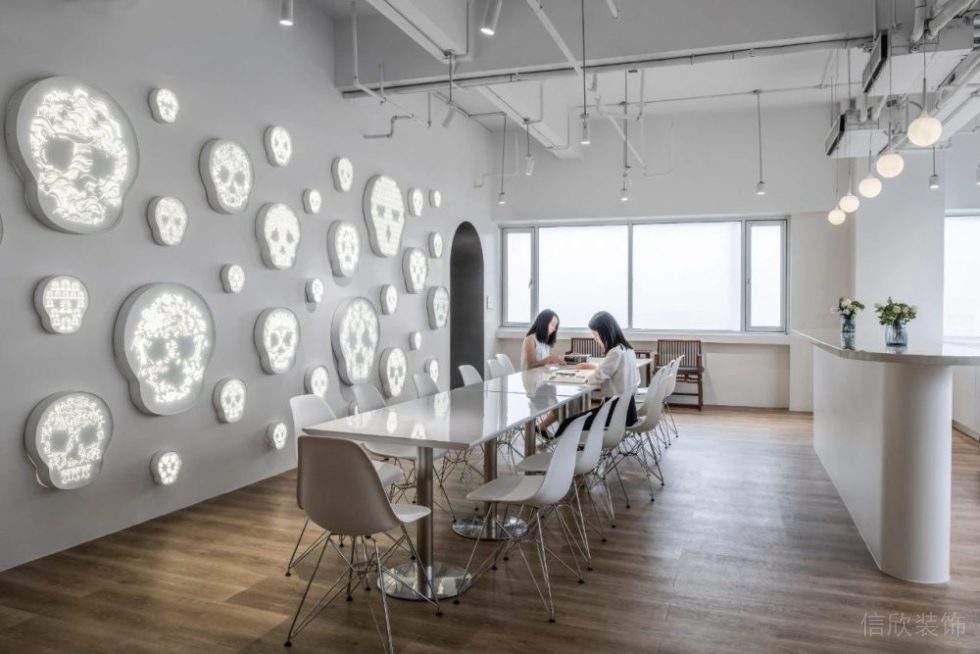 現(xiàn)代簡約風(fēng)格藝術(shù)機(jī)構(gòu)辦公空間休閑廳效果圖