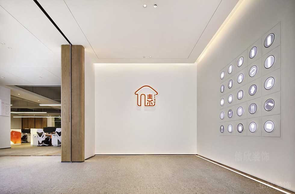 現(xiàn)代中式風(fēng)格辦公室門廳裝修圖