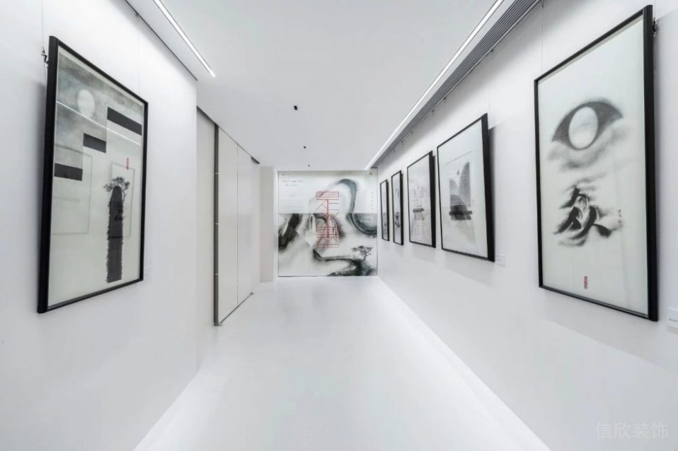 新中式風格辦公室走廊設(shè)計圖