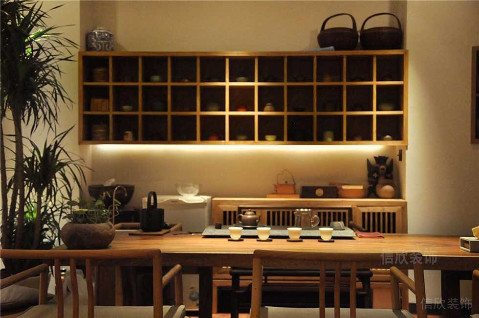 新中式風格公司案例茶室設(shè)計圖