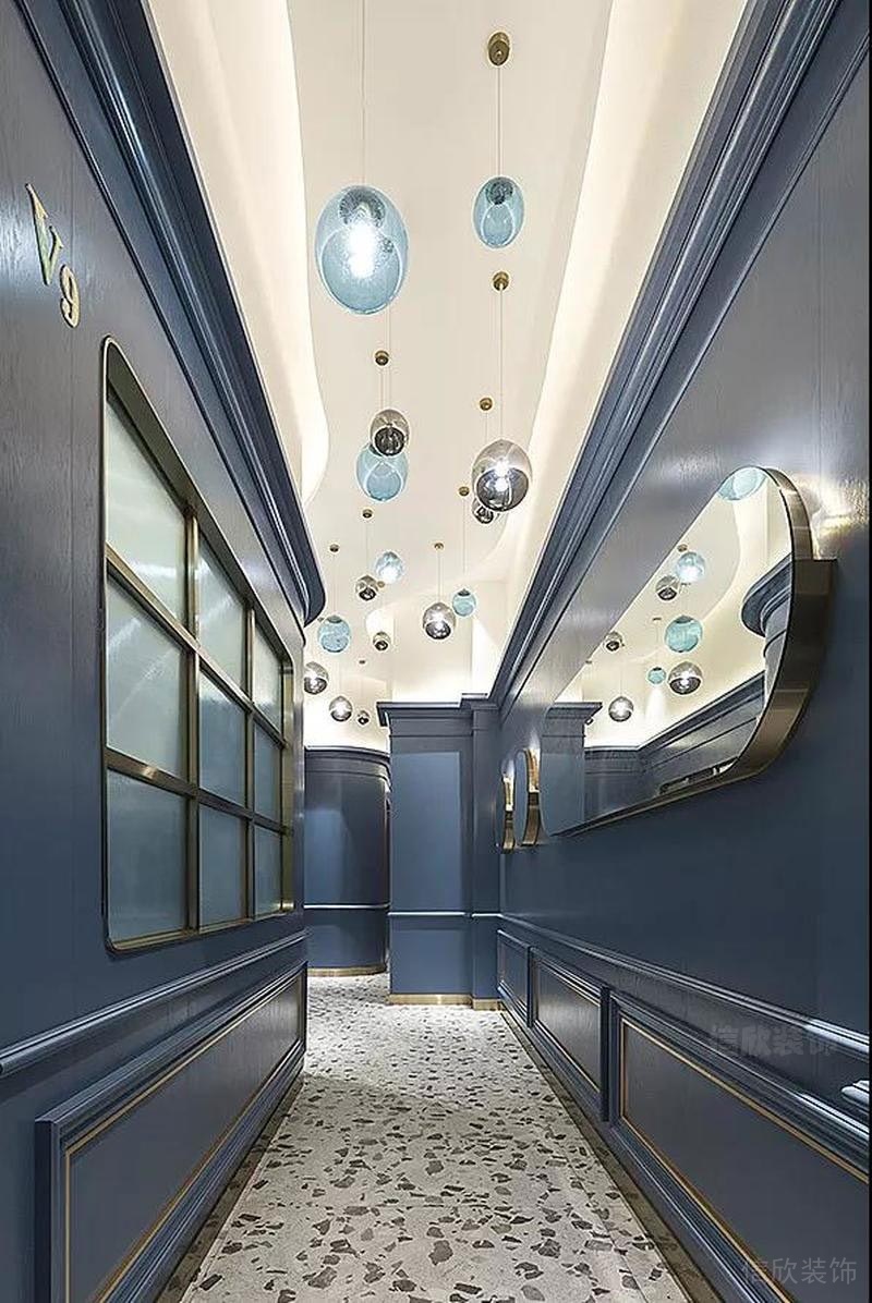 深圳羅湖餐飲茶餐廳裝修設(shè)計案例 走廊