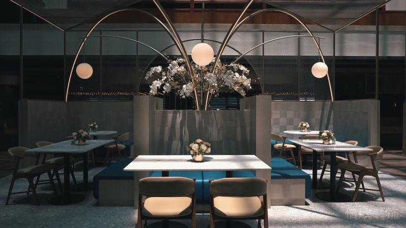 深圳南頭餐飲裝修設計公司案例用餐區(qū)