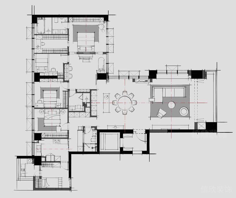 深圳西鄉(xiāng)家居二手房裝修設(shè)計(jì)布置圖