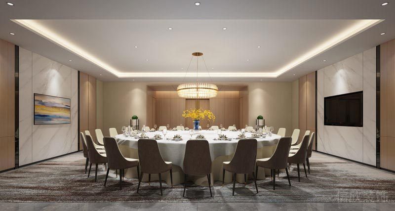 深圳寶安餐飲飯館食堂裝修設(shè)計圖獨立包間